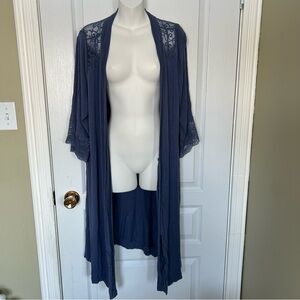 Déesse Blue Lace Lingerie X/1X Robe